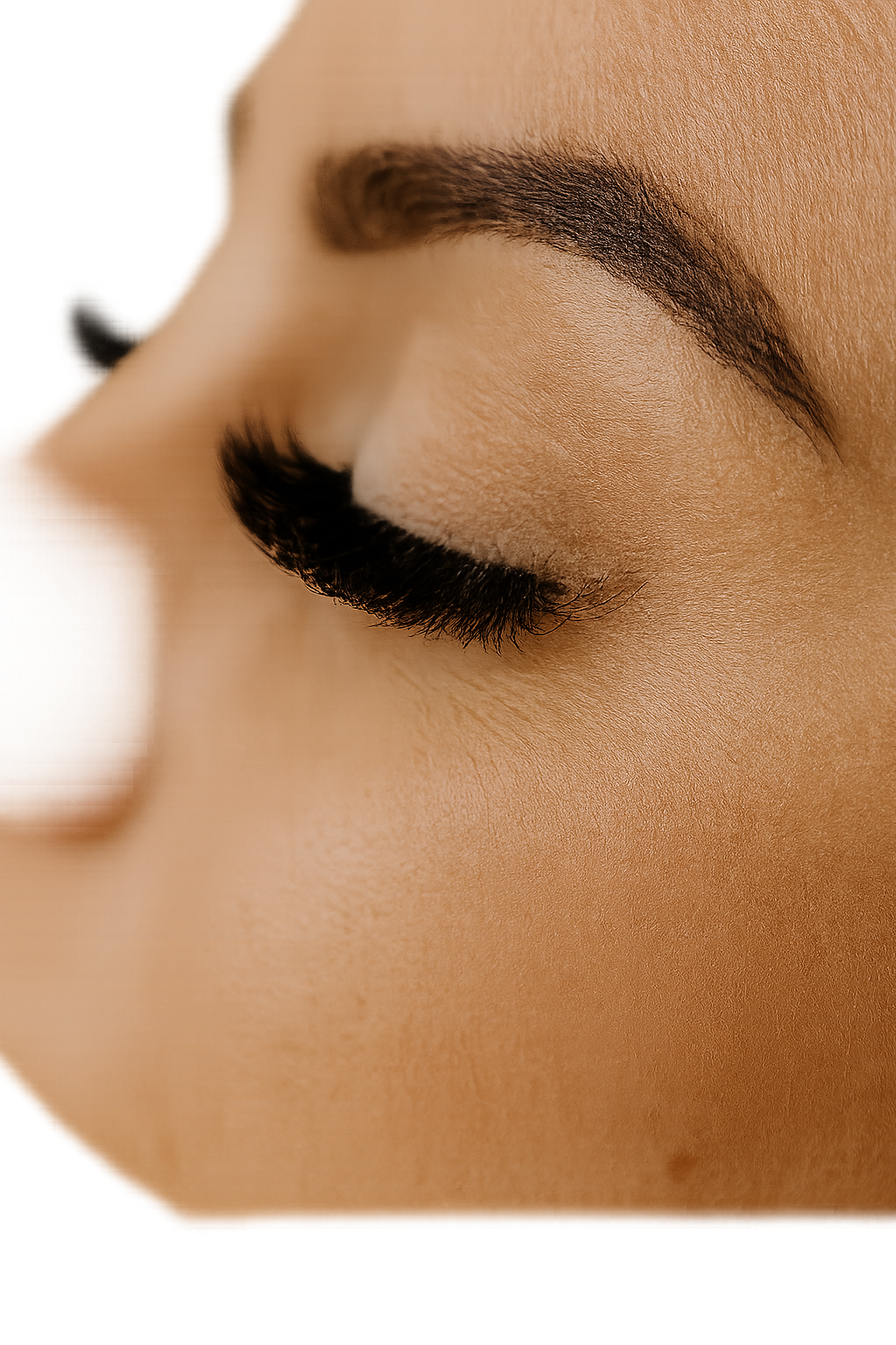 After microblading brows