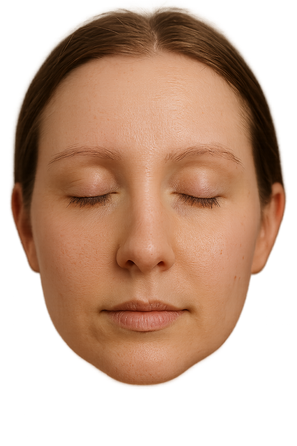 Before microblading brows